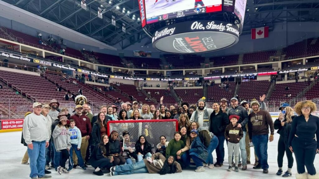 Group Photo at Hershey Bears game